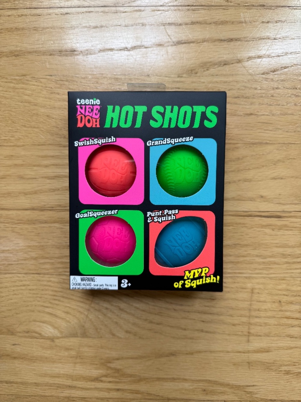 Viral Trending NeeDoh Teenie Hot Shots Squishy 4 pack
